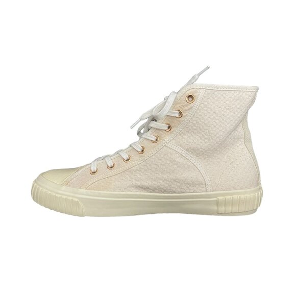 Allsaints Dana Ghost High-Top Sneaker Trainers Canvas, UK 9 US 11 WORN ONCE - Picture 4 of 10
